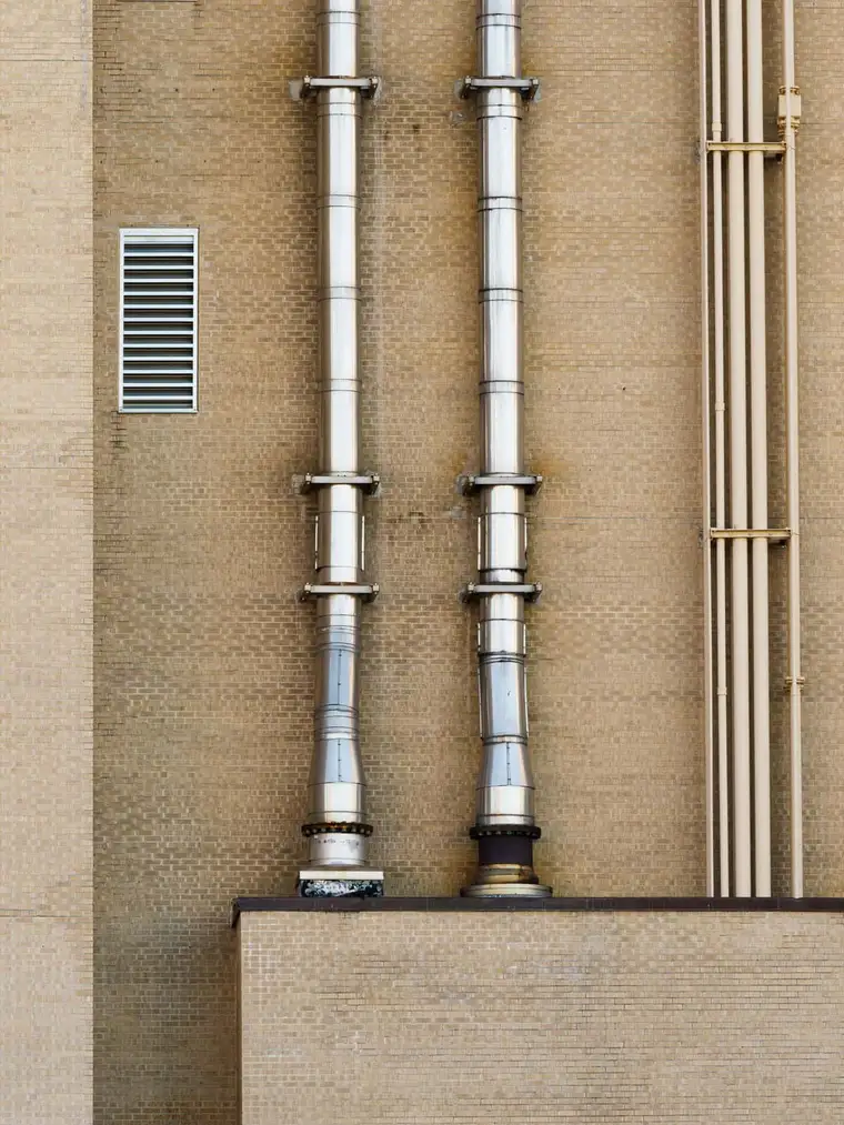 Conduit de chaudière, photographie d’illustration
